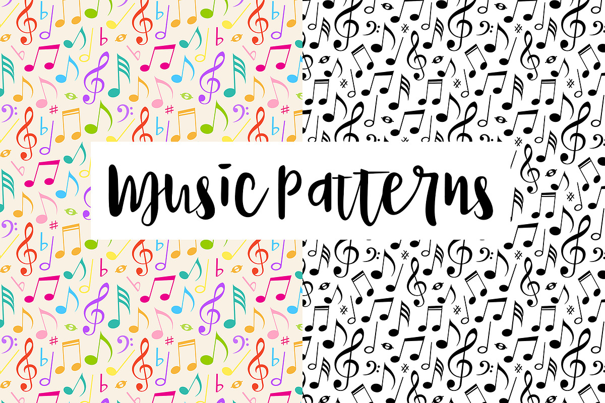 Musical Seamless Patterns, a Pattern Graphic by Artspace