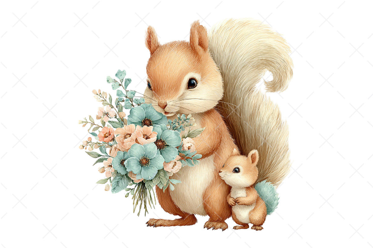 Whimsical Mother's Day Animals PNG, an Illustration by Craft Nest (Photo 12 of 12)