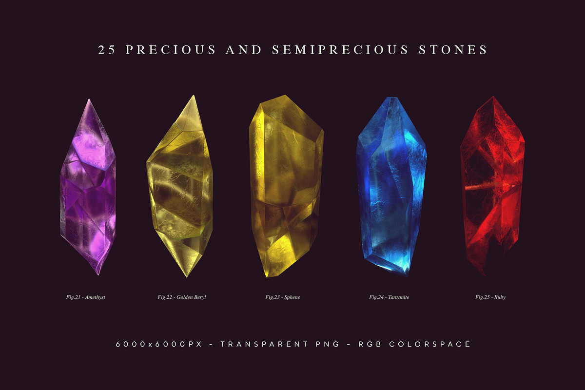 Gemstones & Crystals, an Object Graphic by RuleByArt (Photo 18 of 18)