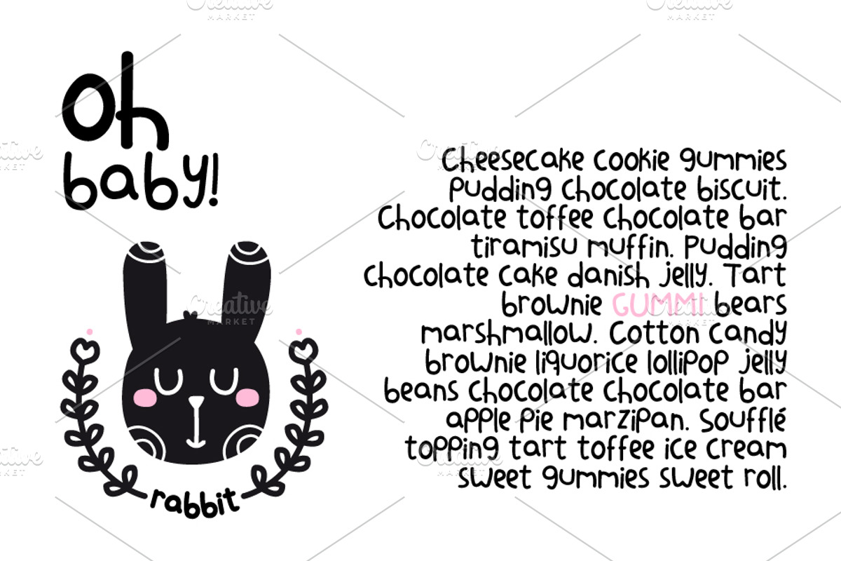 Sansa Kid-Scandinavian style font preview 3