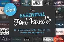 Font Bundle: 80+ professional fonts