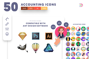 50 Accounting Icons, an Outline Icon by Dighital (Thumbnail 9 of 10)