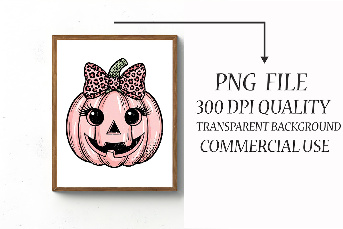 Pumpkin Coquette Bow Halloween PNG, an Illustration by Libby Wishes (Photo 4 of 6)
