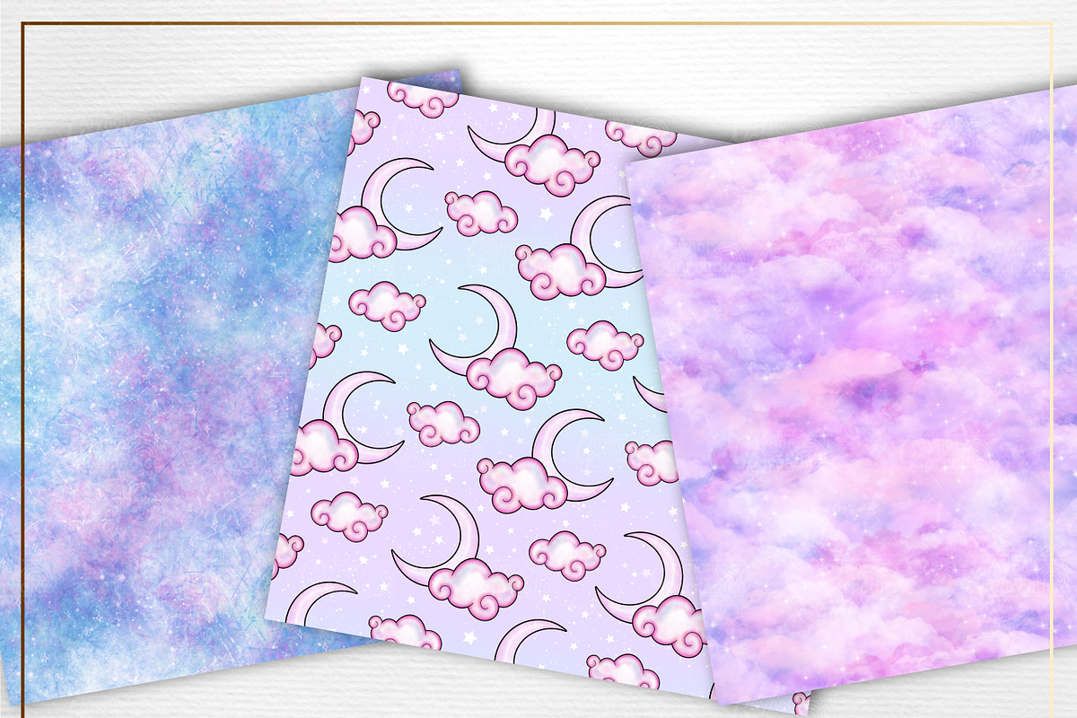 Pastel witch seamless patterns, a Pattern Graphic by Gaynor Carradice Designs (Photo 5 of 7)