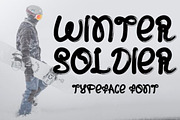 Winter Soldier Display Font, a Font by Techno Digitz (Thumbnail 1 of 4)