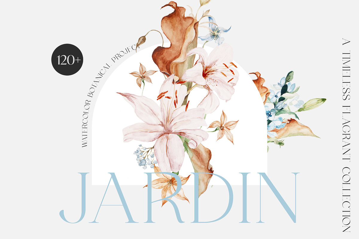 Jardin - Watercolor Botanicals, an Illustration by Isabelle Salem (Photo 1 of 9)