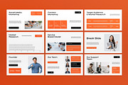White Orange Digital Marketing PPT, a Presentation Template by graphicook (Thumbnail 3 of 4)