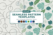 6 Seamless Pattern Templates (Vol 1), a Pattern Graphic by Fern & Quill (Thumbnail 1 of 12)