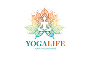 Yoga Live Logo Design Template, a Branding & Logo Template by SmartDesigns (Thumbnail 1 of 2)