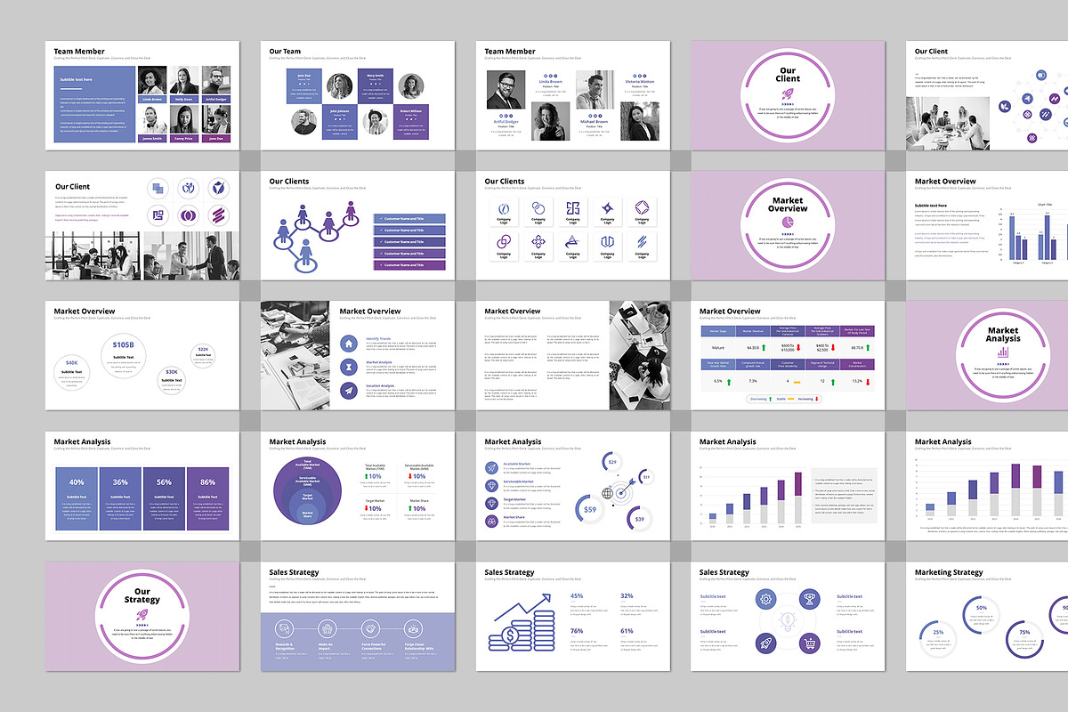 Infographic Pitch Deck Google Slides, a Presentation Template by Design Vault (Photo 5 of 12)