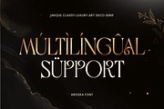 Aroska - Unique Luxury Art Deco Font, a Serif Font by Sensatype (Thumbnail 12 of 12)