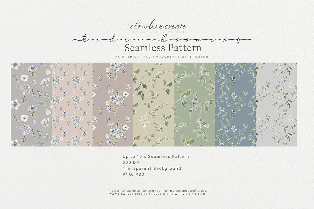 Bloom | Wedding Watercolor Florals, an Invitation Template by slowlivecreate (Photo 8 of 8)