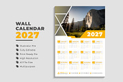 2027 Landscape Calendar Template, a Stationery Template by pixelcreatx (Thumbnail 3 of 7)