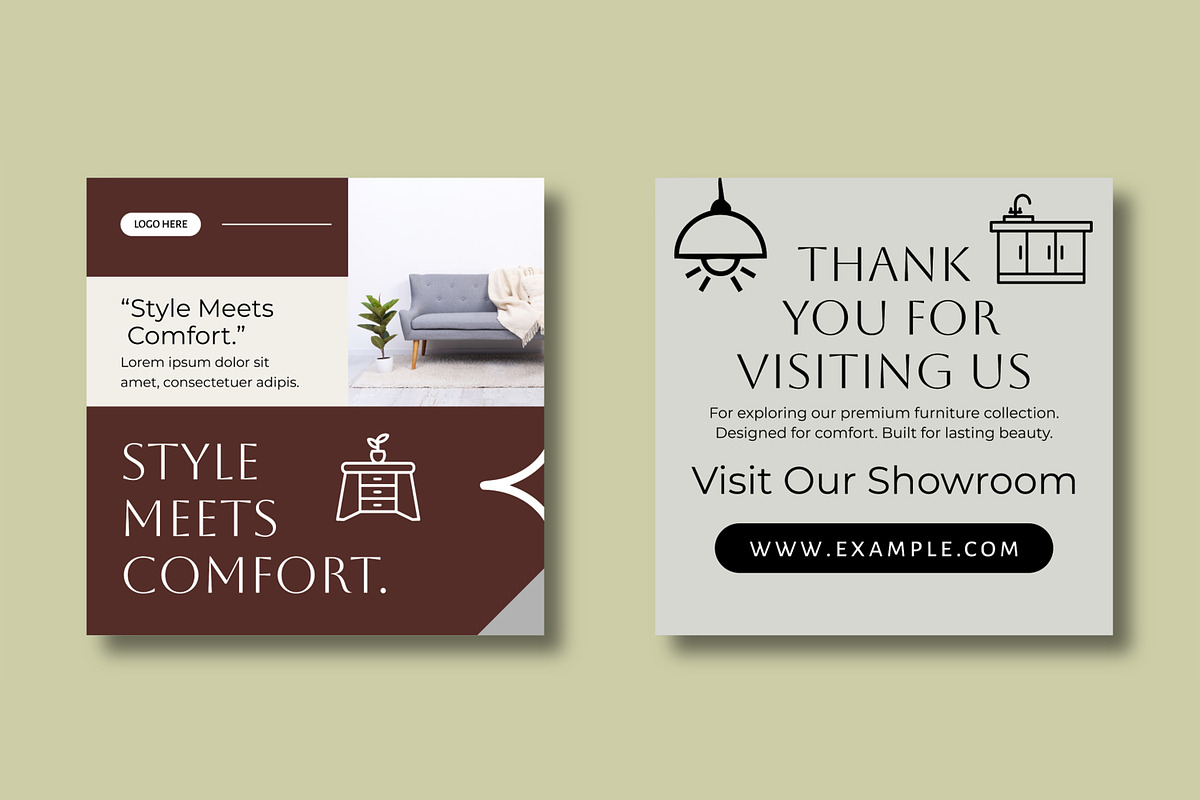Modern Furniture Social Media Post, a Social Media Template by MightyDesign (Photo 5 of 8)