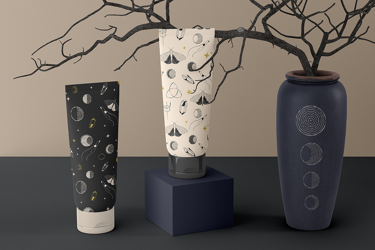 MOON magic patterns, a Pattern Graphic by HmarkaShop (Photo 2 of 4)