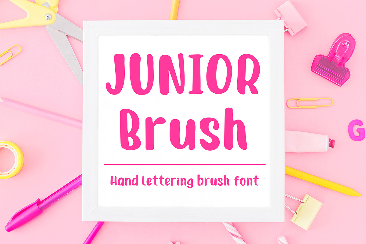 Junior Brush - Handwritten BrushFont