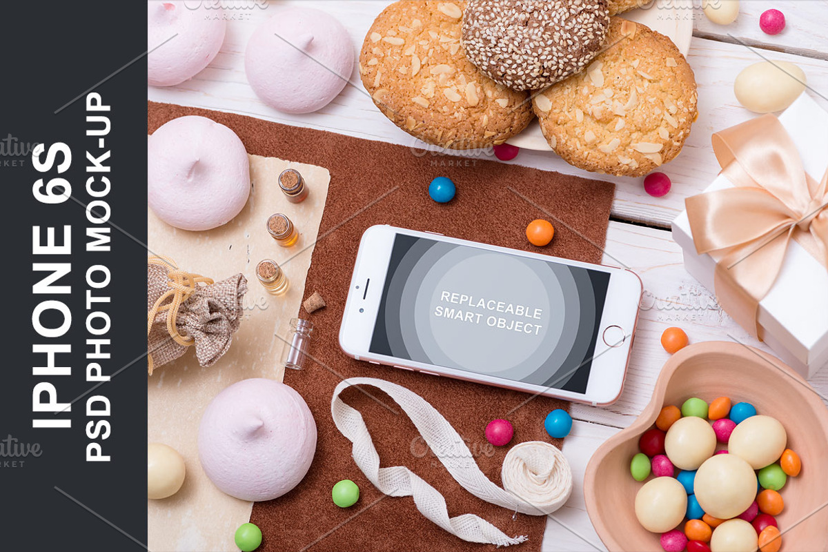 Iphone 6s PSD Mockup, an iPhone Mockup by mockupgeek (Photo 1 of 2)
