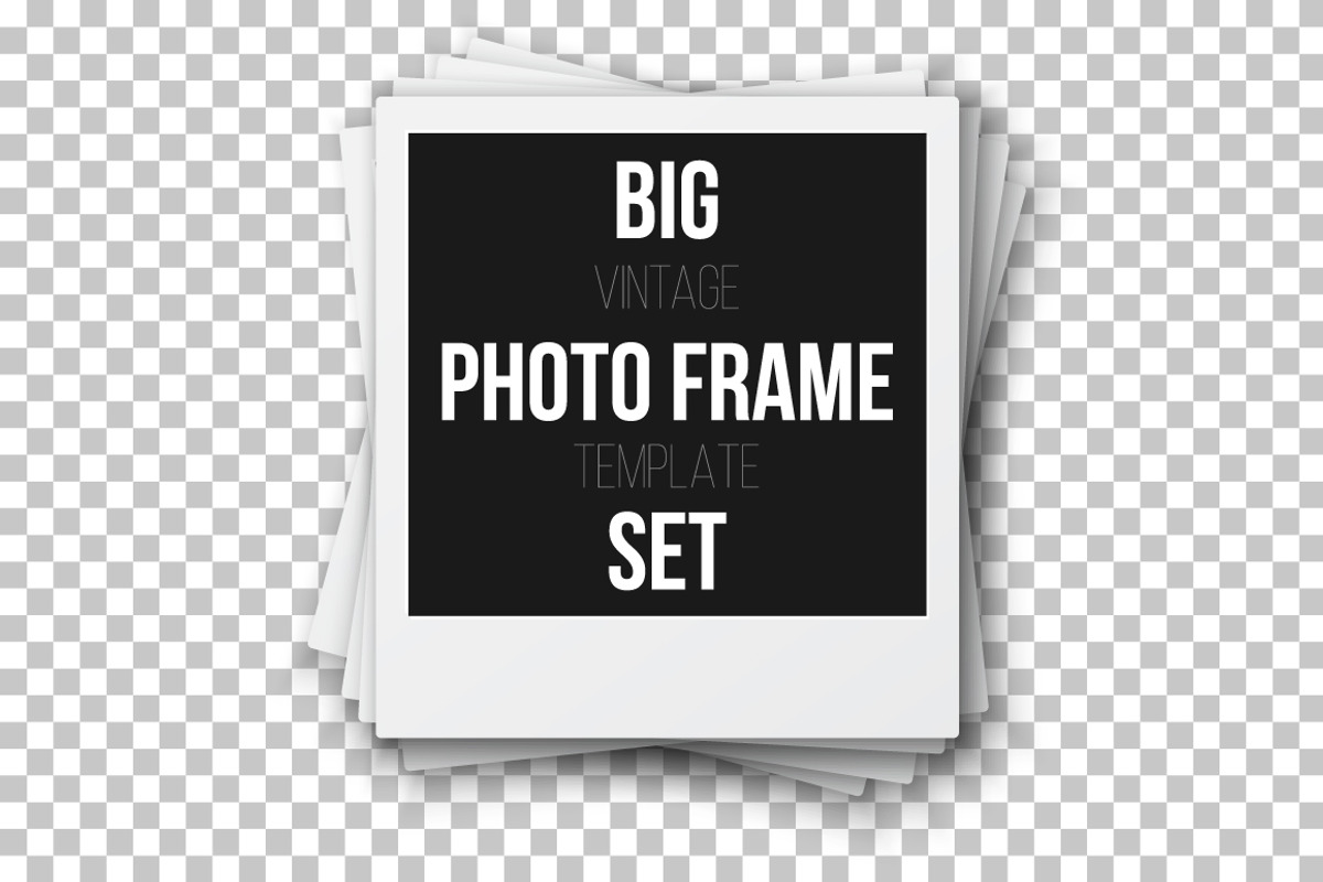 Retro Instant Photo Frame Set, an Object Graphic by RaZZeRs (Photo 1 of 2)