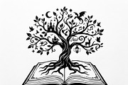 Elegant dream tree silhouette design, a Healthcare Illustration by Amazin_art (Thumbnail 29 of 43)