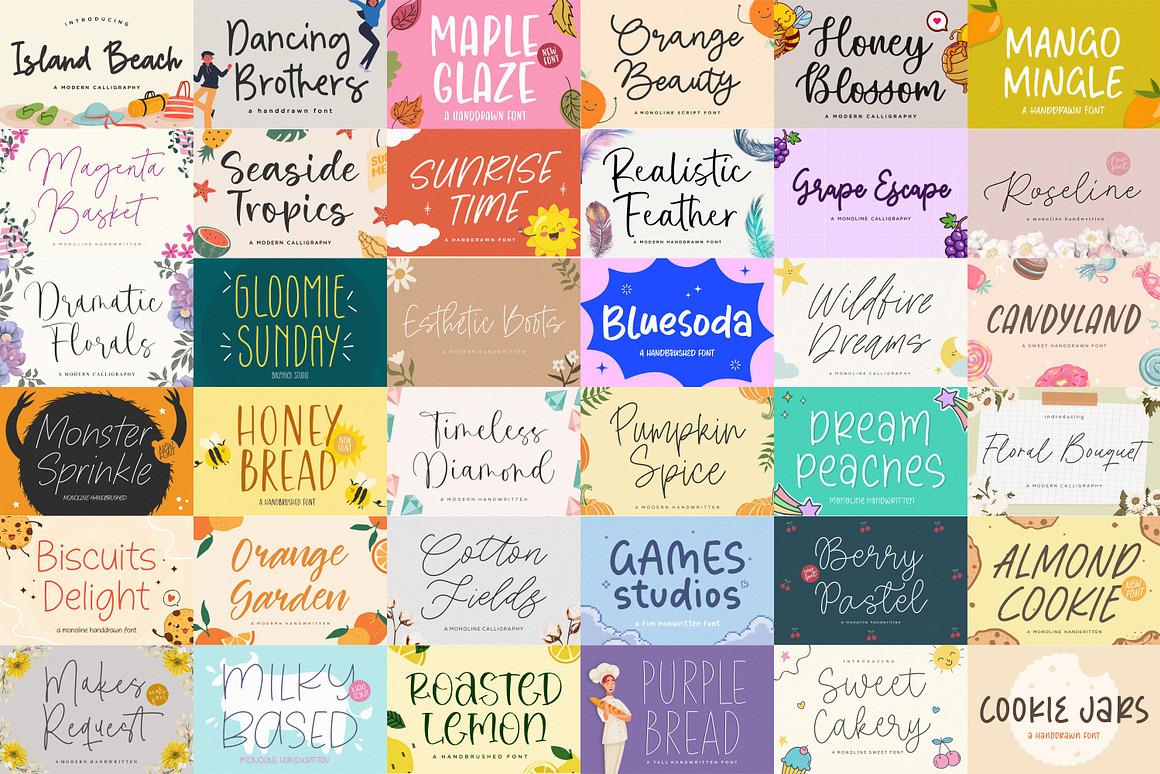 Sensational Mega Bundle! 99% off!, a Script Font by Balpirick Studio (Photo 2 of 9)