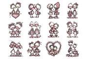 Whimsical Duck Couple Clipart, an Illustration by Design Market (Thumbnail 2 of 3)