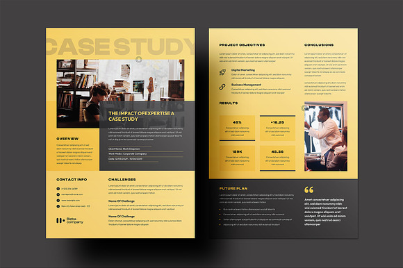 Case Study Template | InDesign preview 4