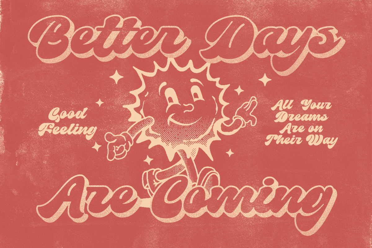 Flicking - Groovy Retro (Shadow), a Script Font by Dharmas Foundry (Photo 10 of 13)