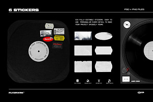 Retro Vinyl Record Mockup