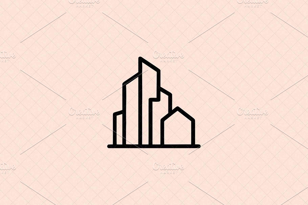Minimalist Cityscape Icon Modern, an Outline Icon by Vectorium Studio (Photo 2 of 4)