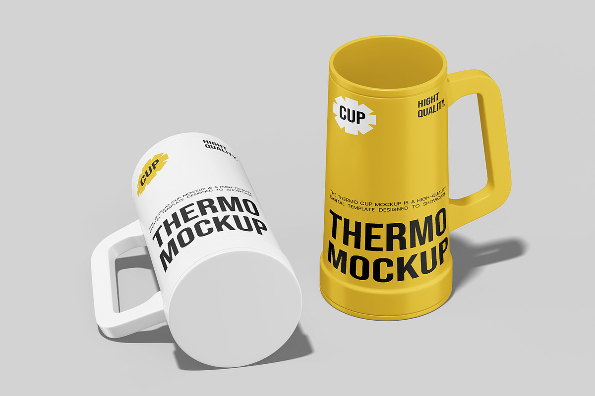 Thermo Cup Mockup, a Household Mockup by Permadi Creative (Photo 3 of 3)