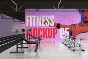 FITNESS GYM Mockup 05, an Advertising Mockup by Northern Kraft (Thumbnail 1 of 4)