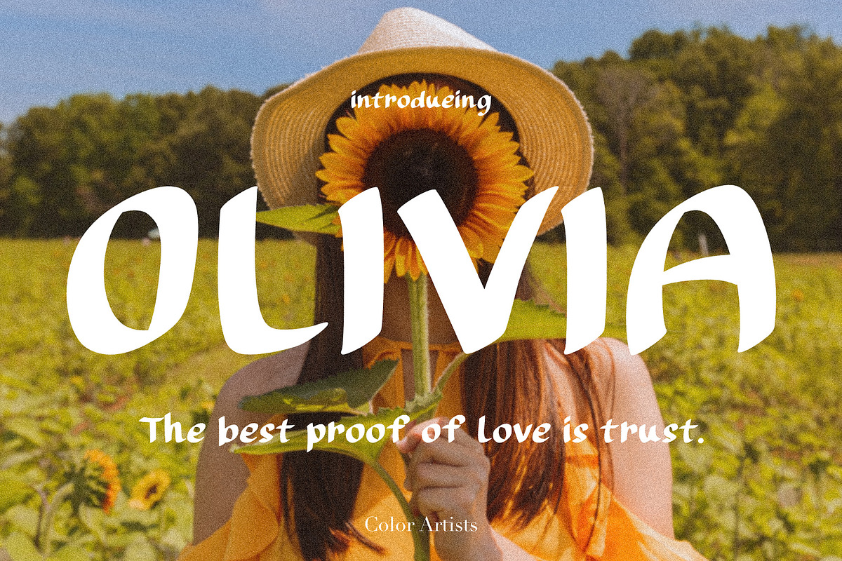 OLIVIA, a Font by MyFontsShop (Photo 1 of 5)