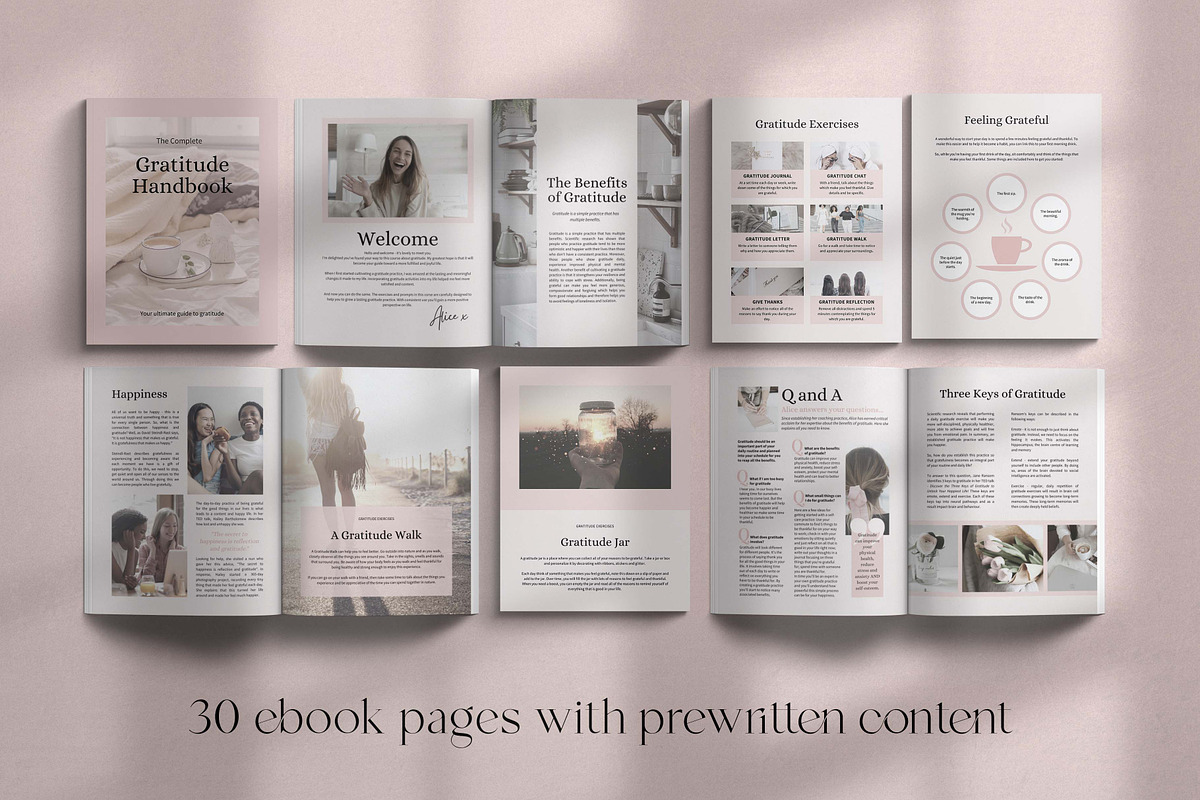 Gratitude Course Creator Canva, a Templates & Theme by Miri Campbell (Photo 3 of 15)