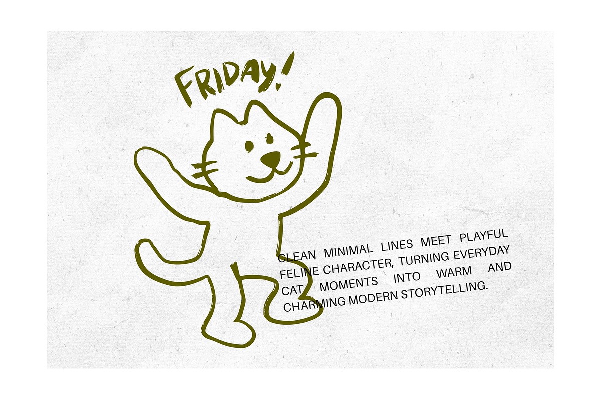CATS: Naive Vector Cat Illustrations, an Animal Illustration by Veyla (Photo 7 of 11)