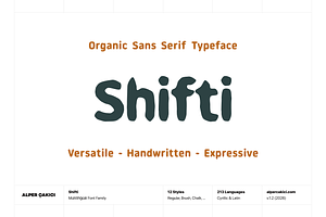Shifti - Organic Display Typeface