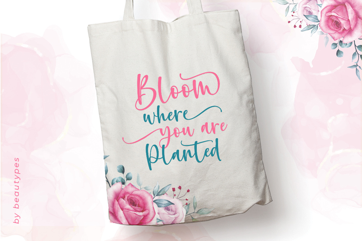 Plathiny - a handwritten script, a Handwritten Font by Beautypes (Photo 2 of 7)