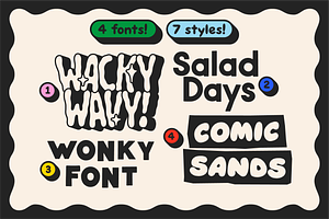 Super Happy Good Time! Font Bundle