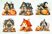 Halloween Cute Pumpkin House, an Illustration by Creative Art (Thumbnail 4 of 4)