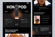 Podcast Landing Page Design, a Landing Page Template by UiDex (Thumbnail 2 of 4)