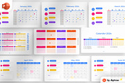 2024 Calendar PowerPoint Infographic, a Presentation Template by Digitcase x Wealthwells (Thumbnail 1 of 4)