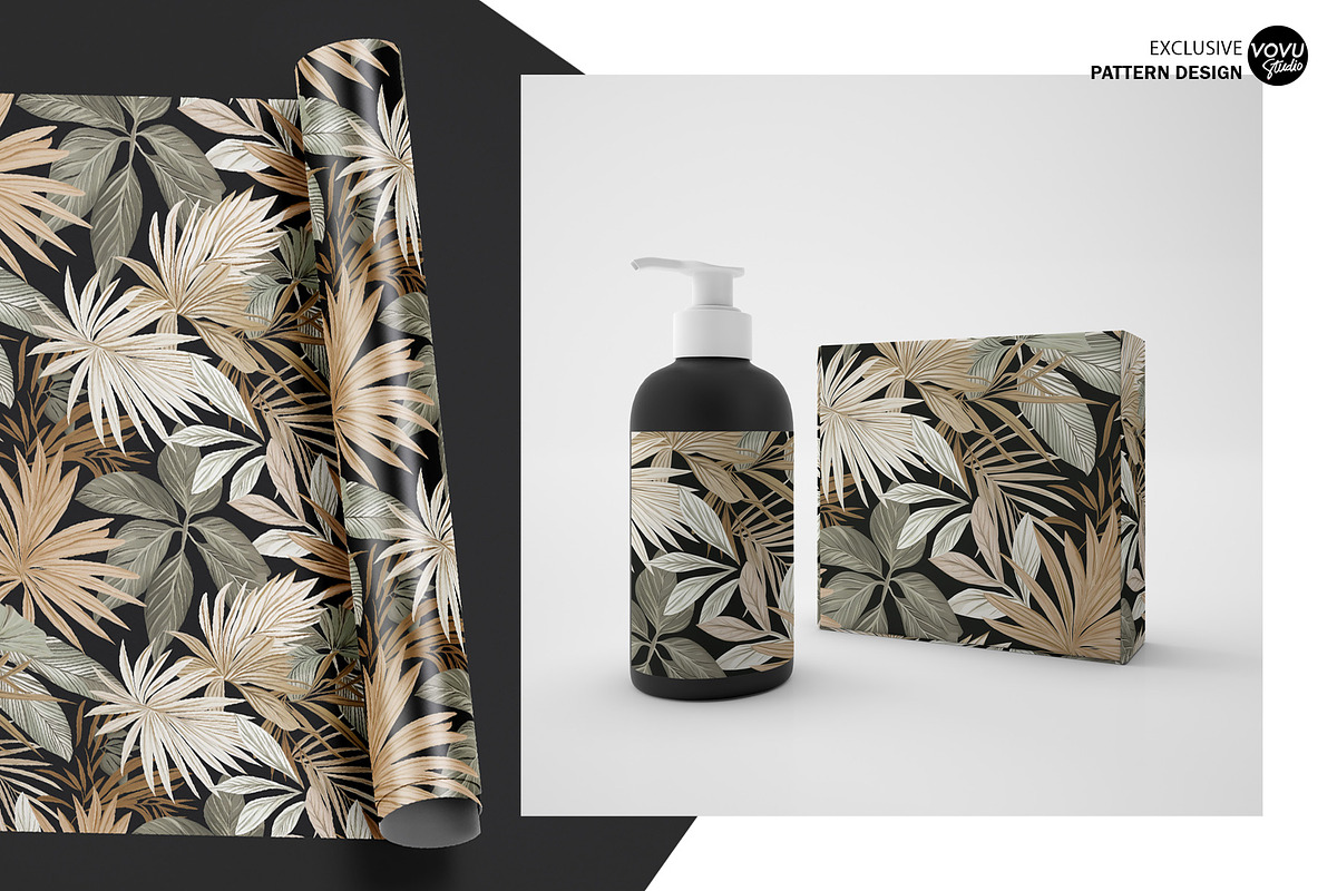 Exotic Foliage Print Pattern, a Pattern Graphic by VOVU Studio (Photo 6 of 8)