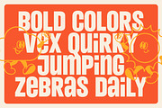 Gravtune – Bold Retro Display Font w, a Sans Serif Font by kangfont Studio (Thumbnail 2 of 10)