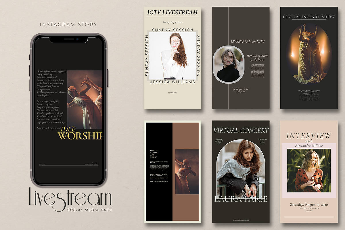LIVESTREAM Social Media Pack, a Social Media Template by deadlock studio (Photo 12 of 19)