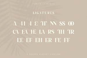 Purity - Modern Ligature Font