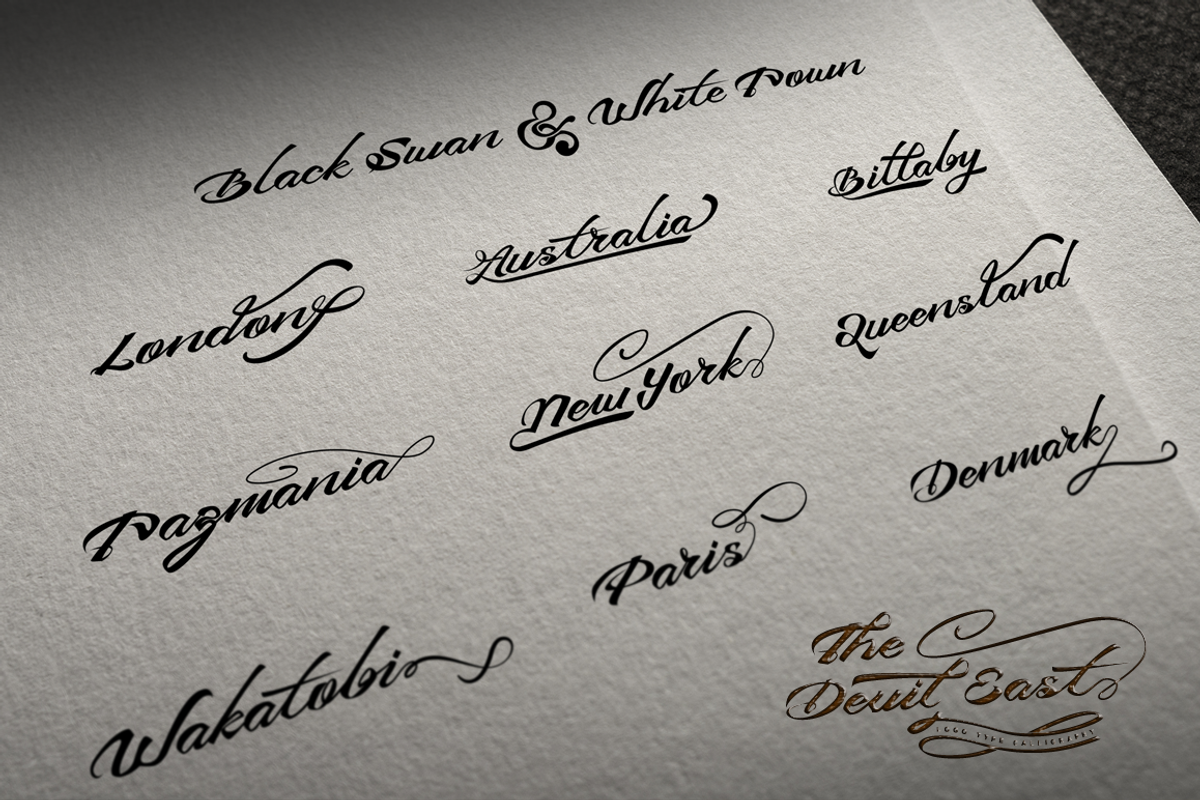 Devil East, a Script Font by FHFont (Photo 5 of 8)