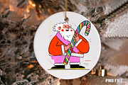Retro Christmas Santa clipart, an Illustration by DreamCafeArt (Thumbnail 3 of 5)
