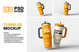 High Quality Tumbler Mockup