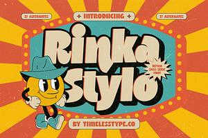 Rinka Stylo Retro Sans Serif Font