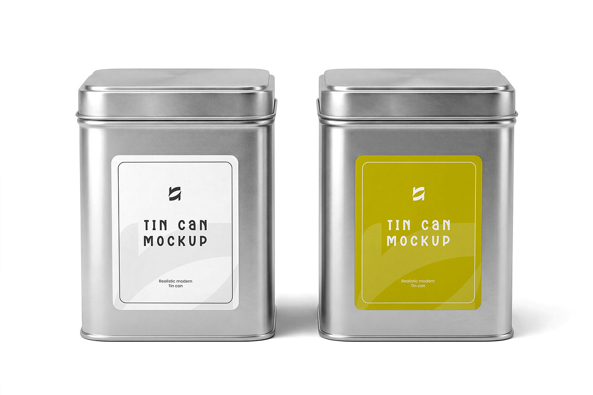 Metal Tin Can Mockup Bundle, a Packaging Mockup by graphypix (Photo 7 of 14)