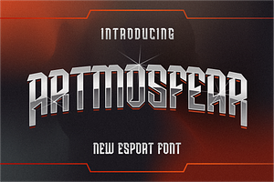 ARTMOSFEAR DISPLAY FONT, a Sans Serif Font by 24Design Studios